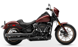 Red Harley-Davidson Softail Motorcycle